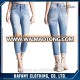 Ladies Jeans Top Design 2017 Latest Women's Washboard Destroy Wash Fashion Jeans