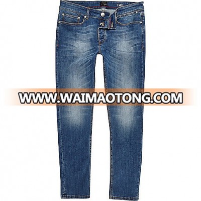 Newest wholesale design high quality skinny pencil jeans for men