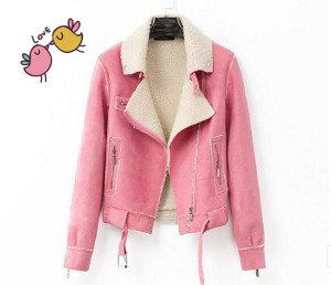 Women Fashion Leather PU Jacket Clothes